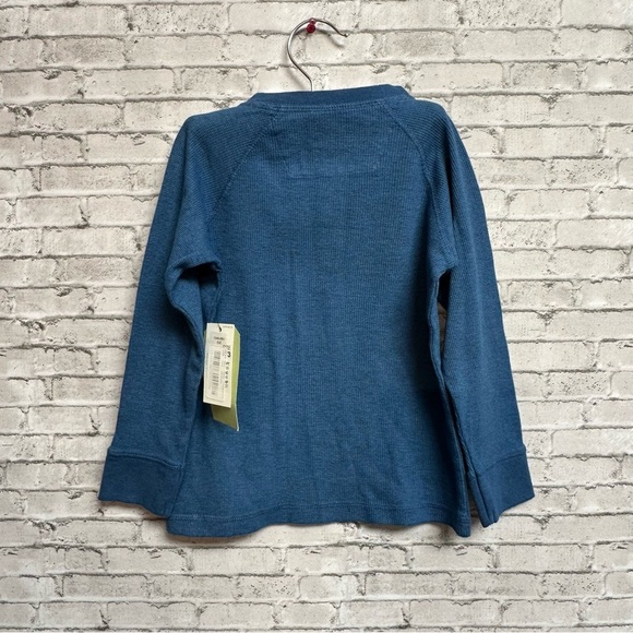 Class Club Boys 4/5 Blue Shirt Waffle Long Sleeve 3-Button NEW NWT - Picture 5 of 8